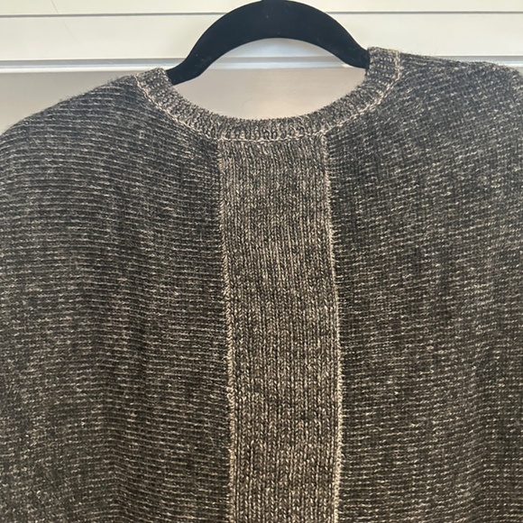 ANAGRAM Grey and Taupe Baby Alpaca Sweater - Size L. Super-cozy! - Picture 6 of 12
